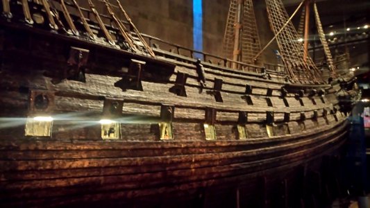 Wooden Ship In Museum