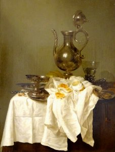 Nature Morte  Laiguire Willem Claez 1643 Muse Du Petit Palais Paris