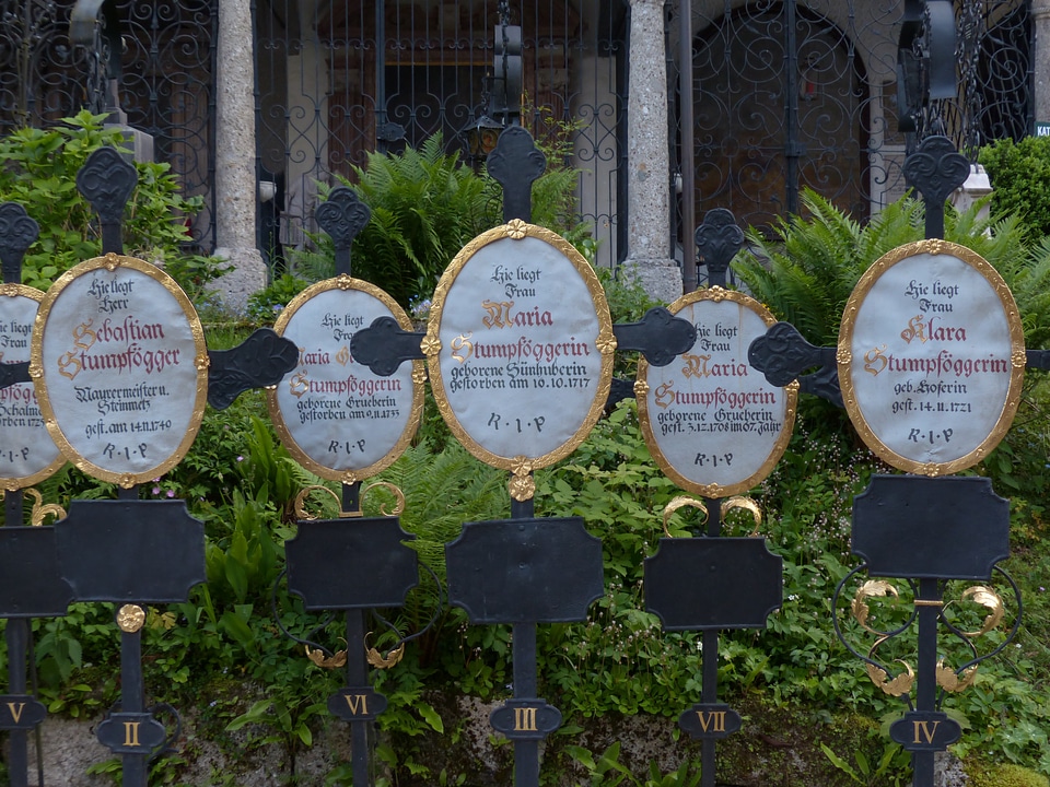 Salzburg old cemetery st peter's cemetery