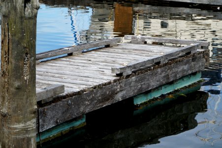 Water Reflection Dock Wood photo