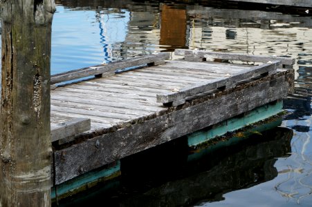 Water Reflection Dock Wood