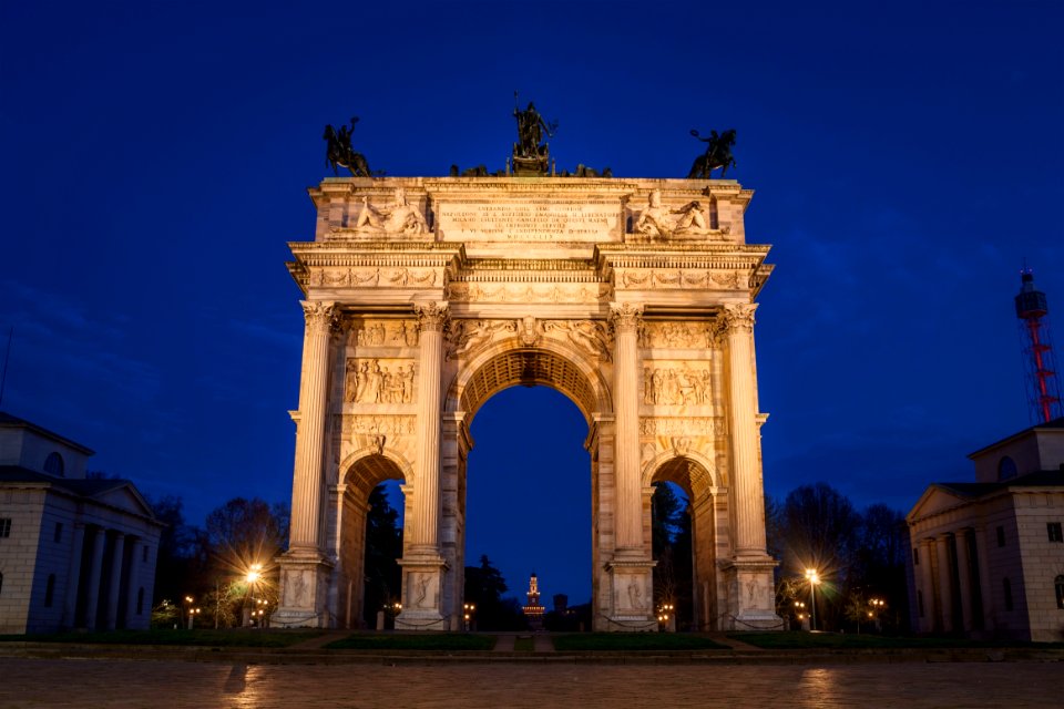 Arch Sky Landmark Triumphal Arch photo