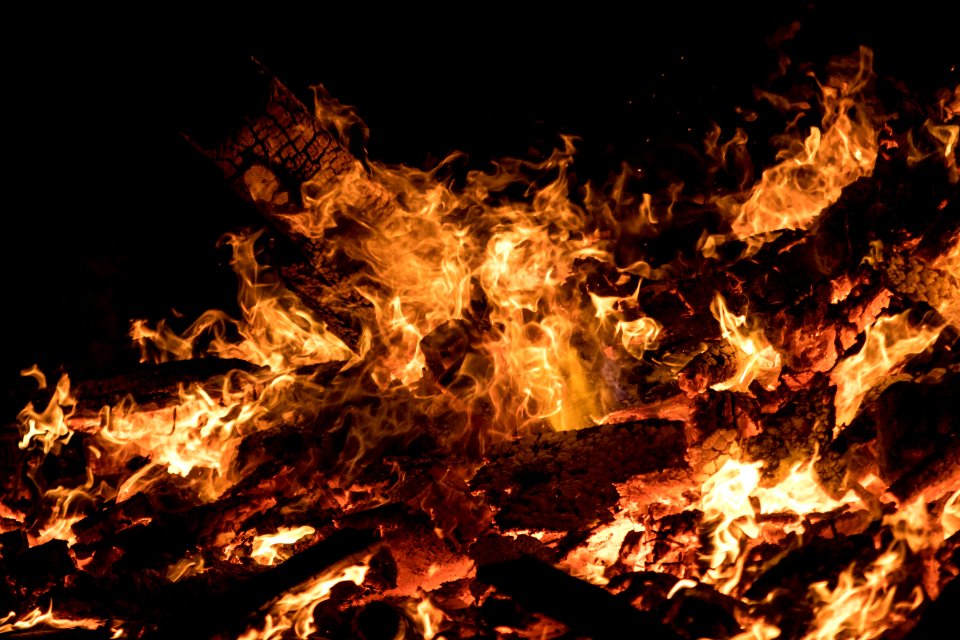 Fire Flame Bonfire Geological Phenomenon