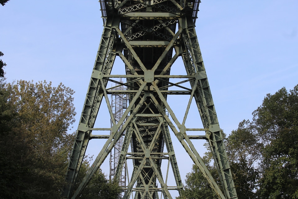 Construction bridge construction steel bridge photo