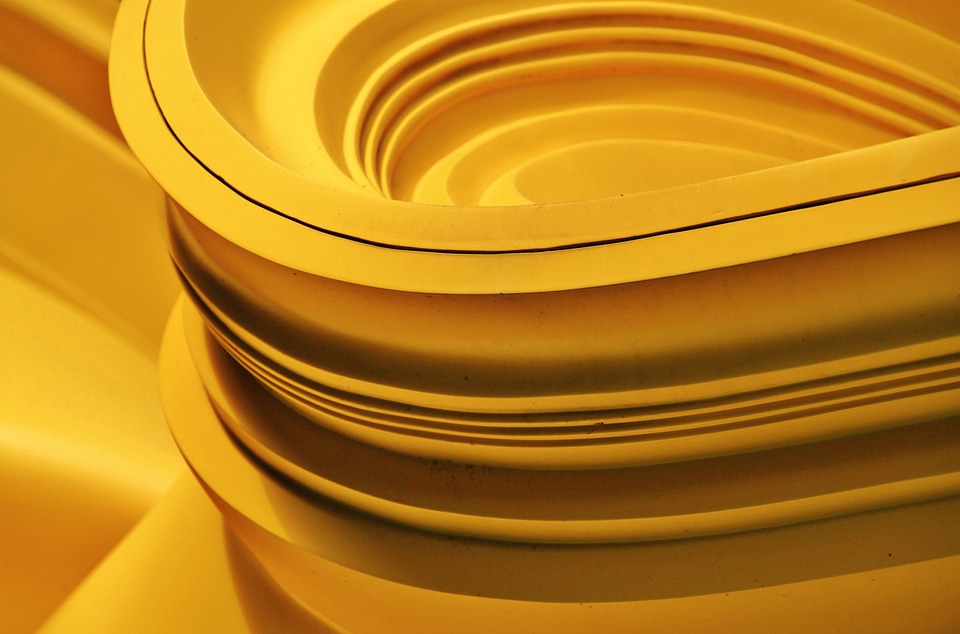 Rotated plastic object