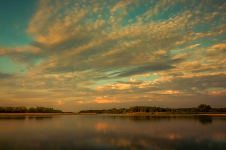 Sky Reflection Horizon Dawn photo