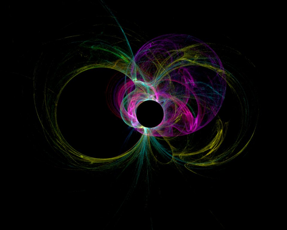 Fractal Art Purple Feather Close Up