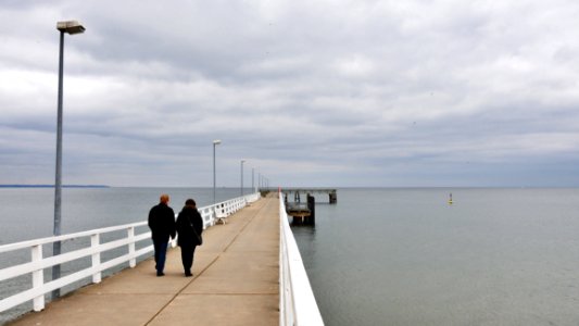 Pier Sea Fixed Link Sky photo