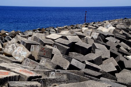 Rock Breakwater Archaeological Site Sea photo