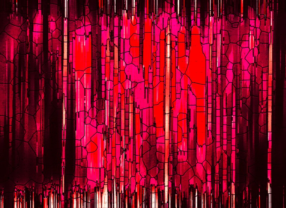 Red Pink Purple Modern Art