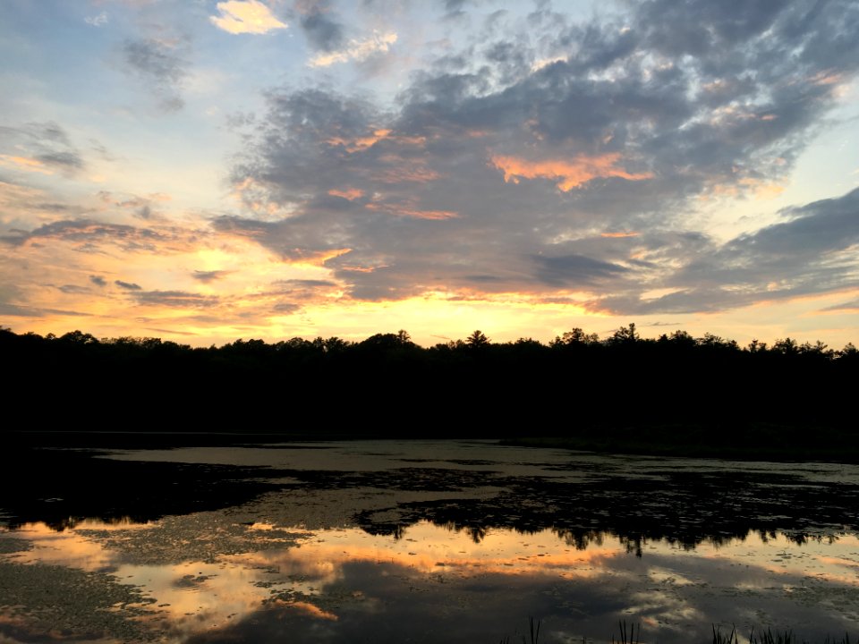 Sky Reflection Water Cloud