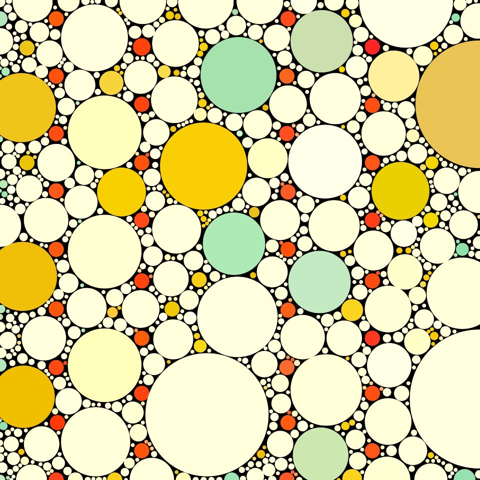 Yellow Pattern Circle Design