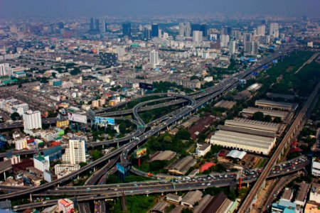 Metropolitan Area Urban Area City Birds Eye View photo