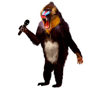 Fur Old World Monkey Mandrill Fictional Character