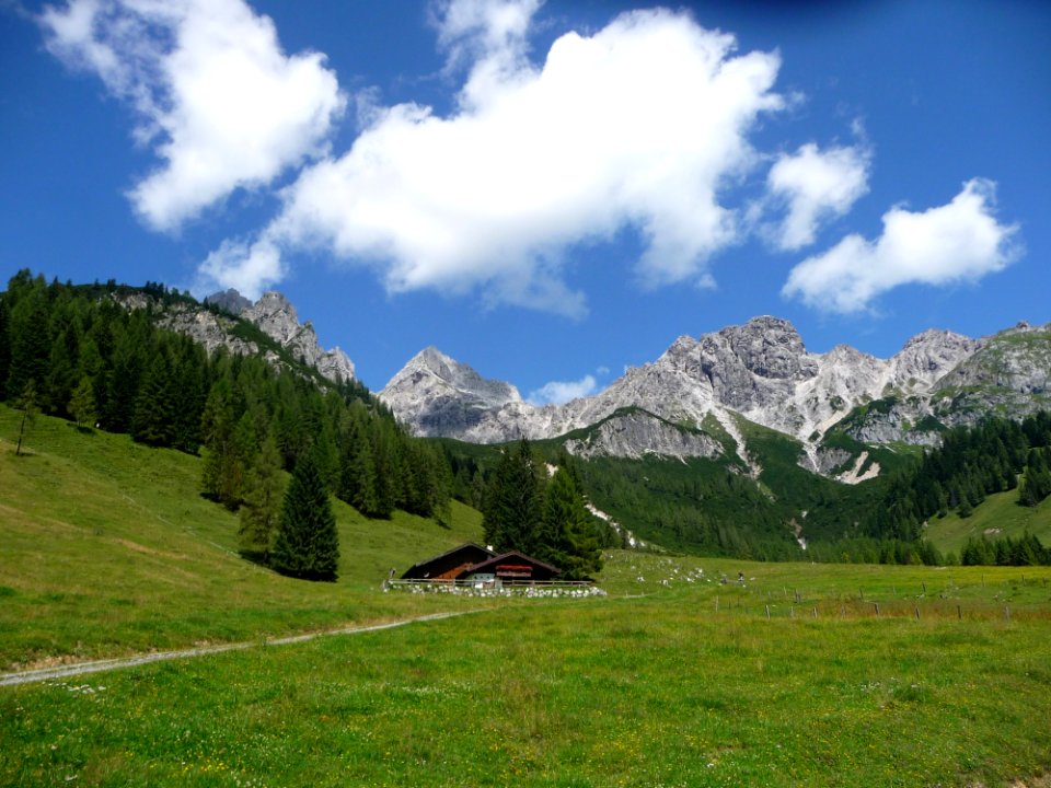 Mountainous Landforms Mountain Range Sky Grassland