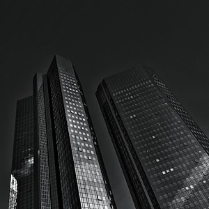 Skyscrapers building bank