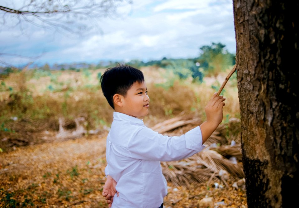 Boy In White Shirt