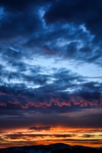 Scenic View Of Clouds During Dawn photo