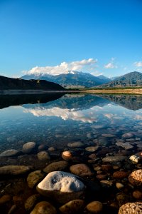 Landscape Photography Of Body Of Water Near Mountains photo