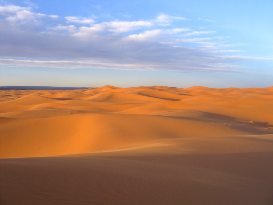 Erg Desert Sky Aeolian Landform