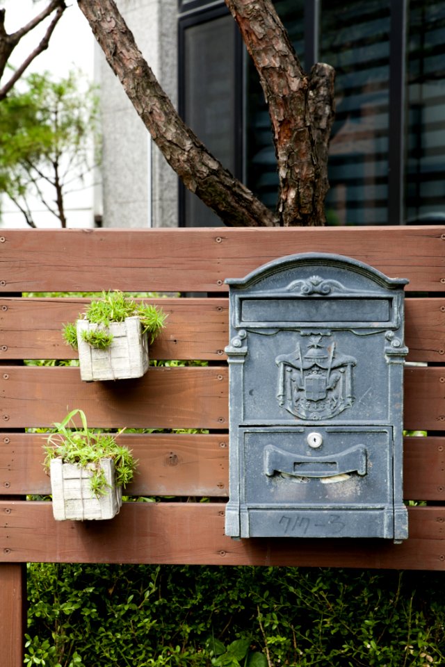 Letter Box Wood Home Backyard