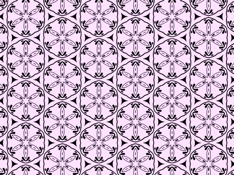 Black And White Pattern Design Symmetry