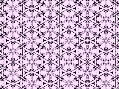 Black And White Pattern Design Symmetry photo