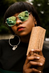 Woman Wearing Sunglasses