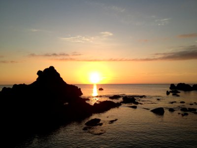 Sea Sky Horizon Sunrise photo