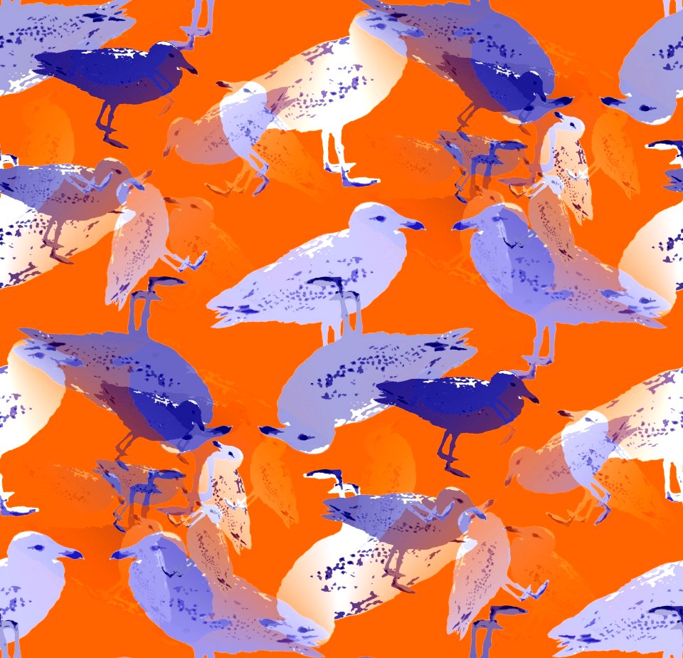 Mammal Orange Fish Art