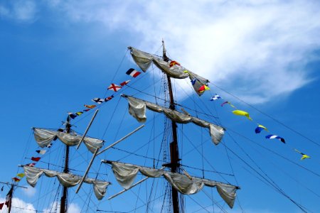 Sky Sailing Ship Mast Tall Ship photo