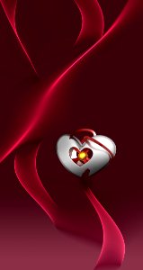 Red Heart Close Up Computer Wallpaper