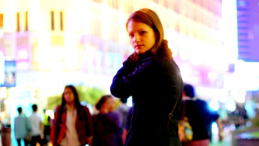 Girl Purple Snapshot Fashion