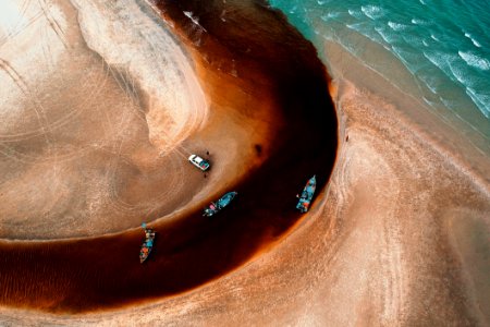 Aerial Photography Of Beach photo