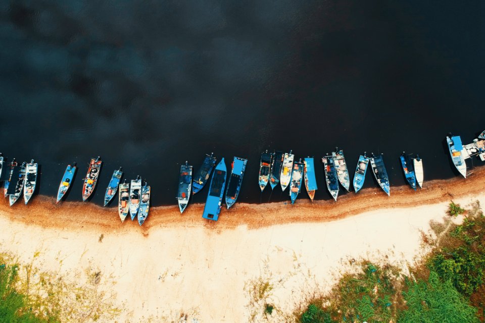 Boats On Shoreline