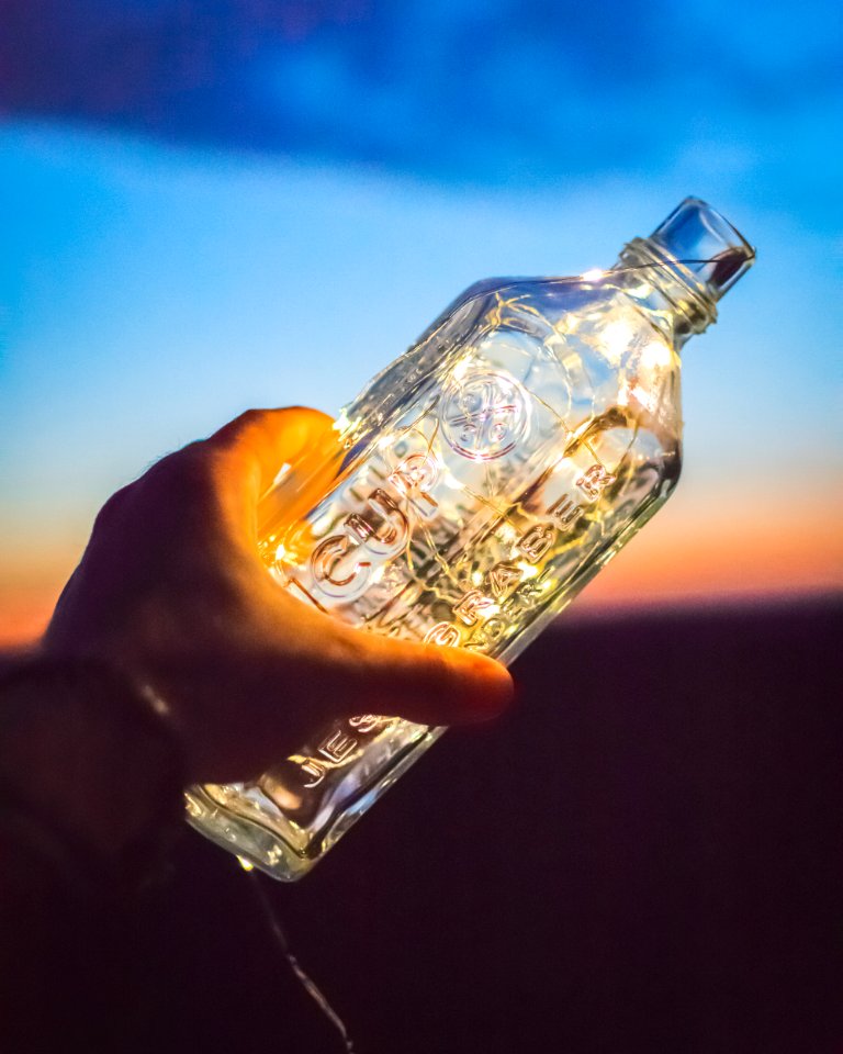 Clear Glass Bottle