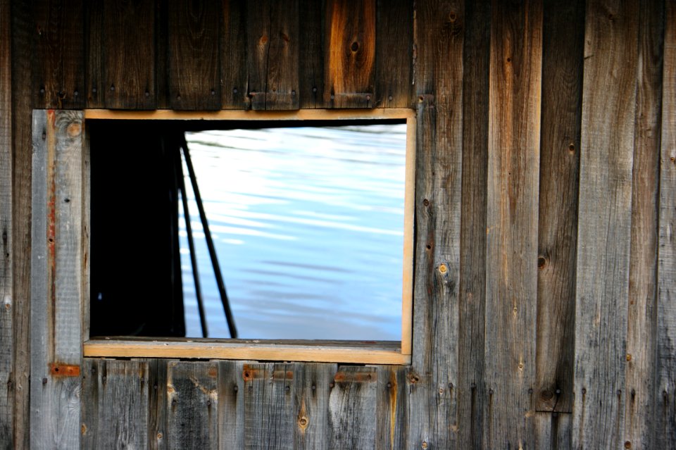 Wood Wall Window House photo