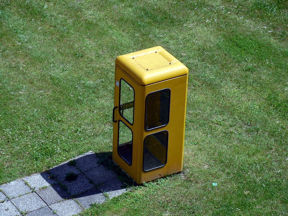 Telephone old yellow