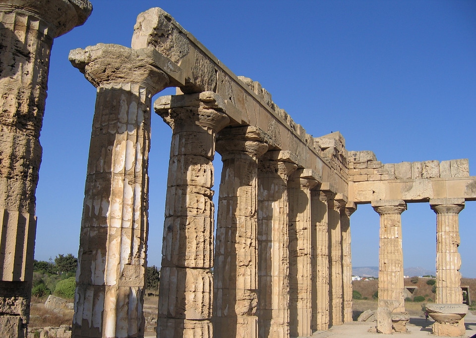 Greek architecture colonnade