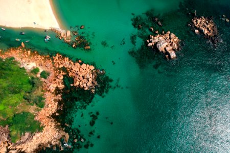 Birds View Photography Of Body Of Water photo