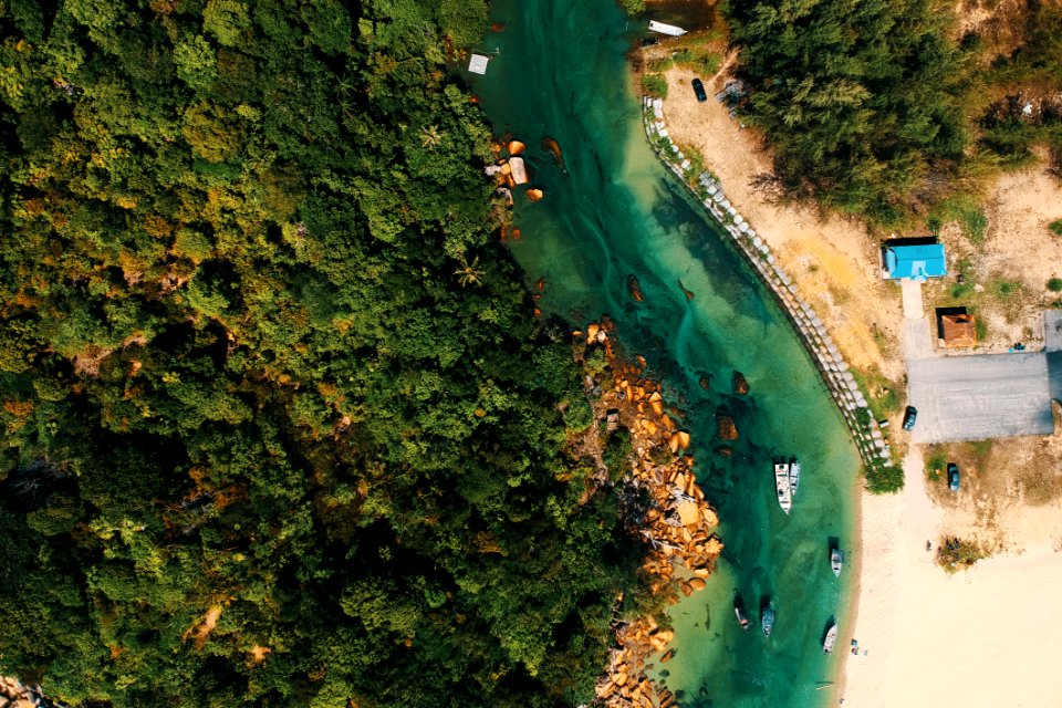 Aerial Photography Of Island