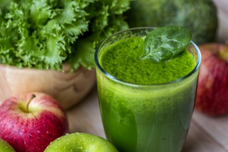 Vegetarian Juice On Table photo