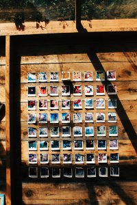 Assorted Photos On Wall
