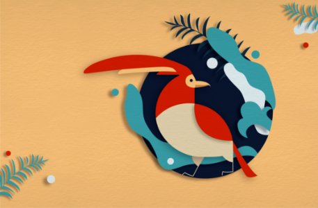 Beak Illustration Art Font