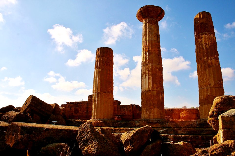 Historic Site Ruins Sky Ancient History