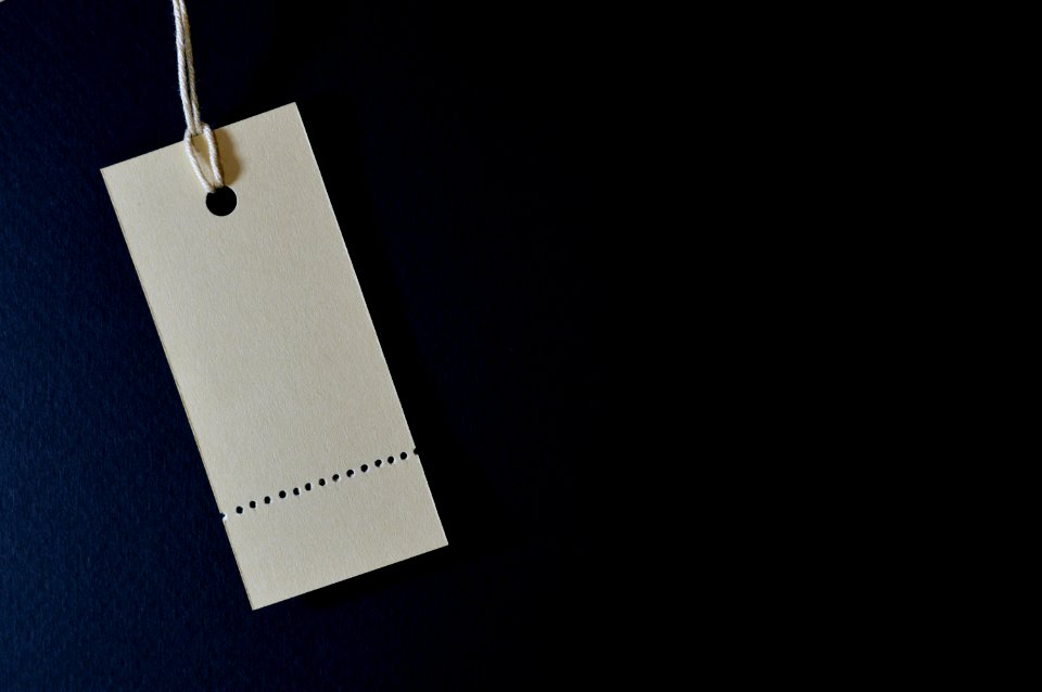 White Product Label