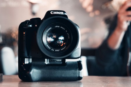 Black Canon Dslr Camera photo