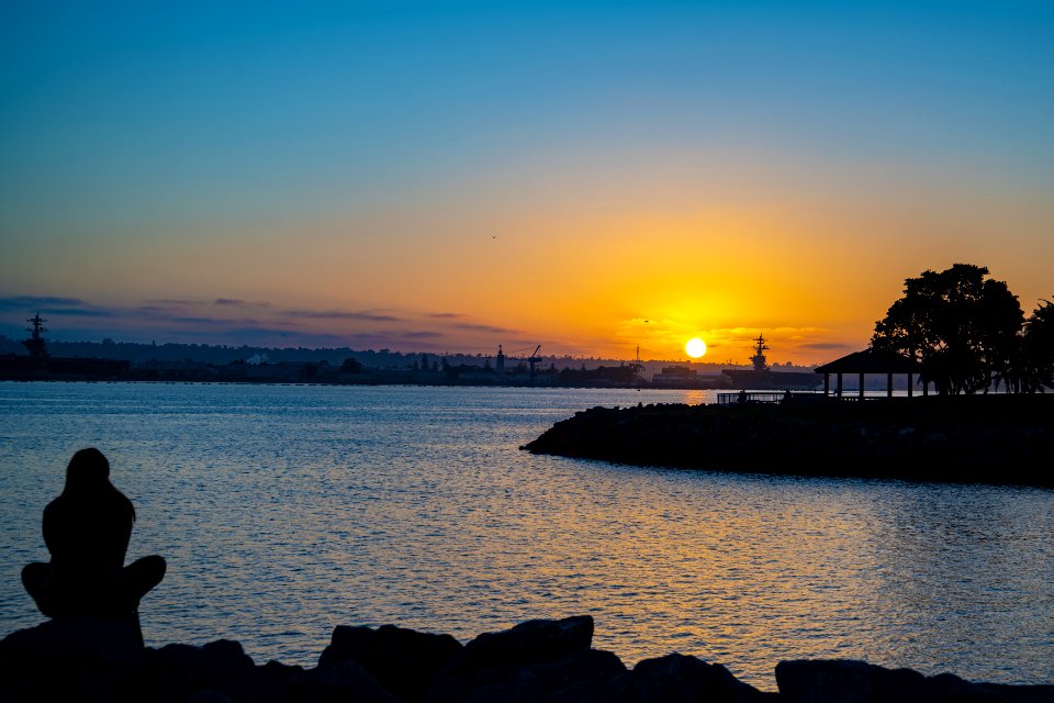 Silhouette Photography Of Person During Dawn