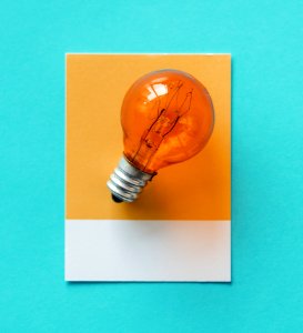Bulb Card Colorful