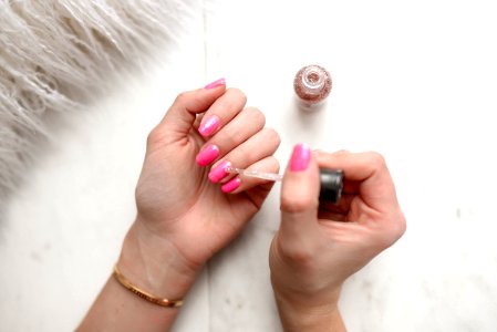 Womans Pink Pedicure